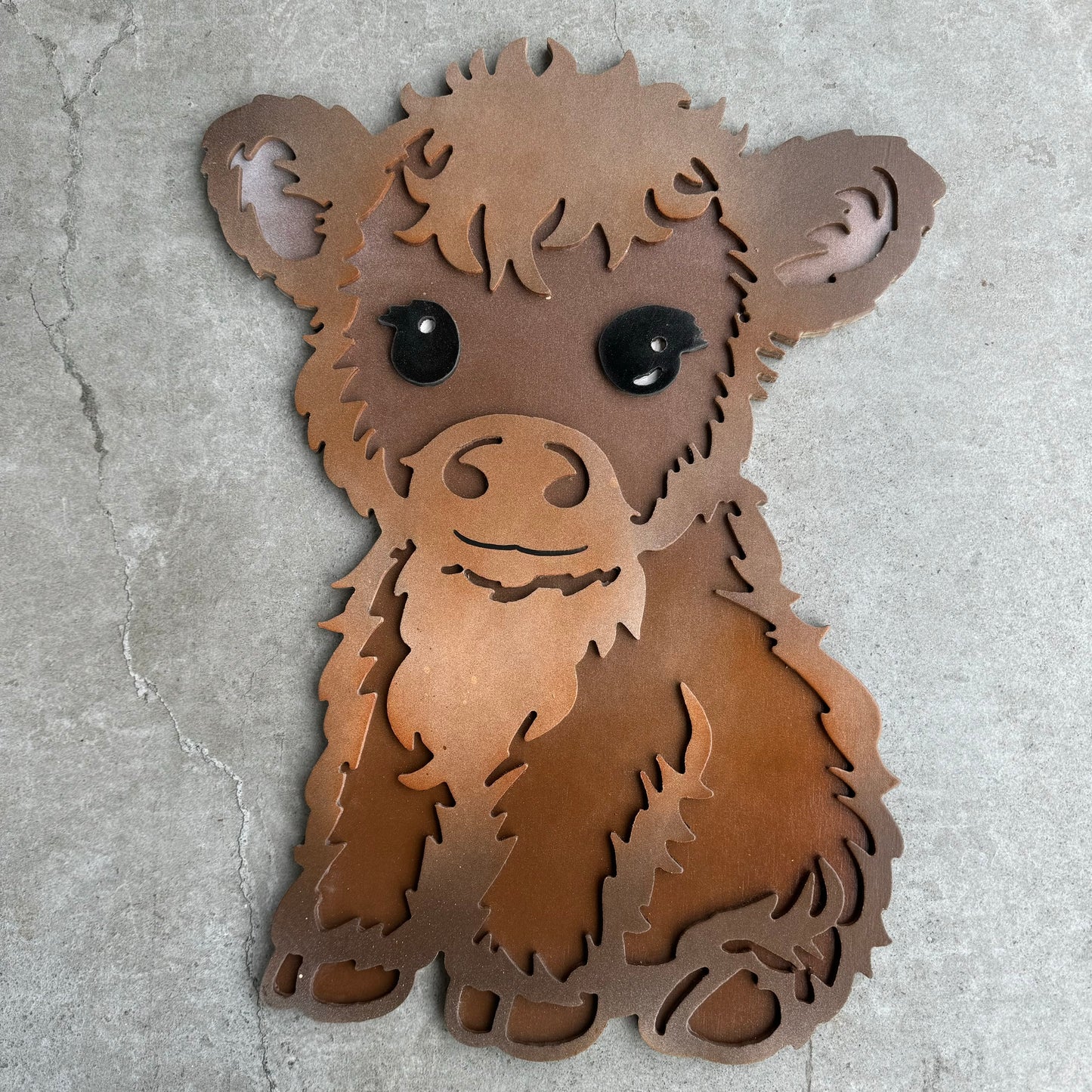 Wunderschönes Wandbild der tapsigen Baby-Kuh