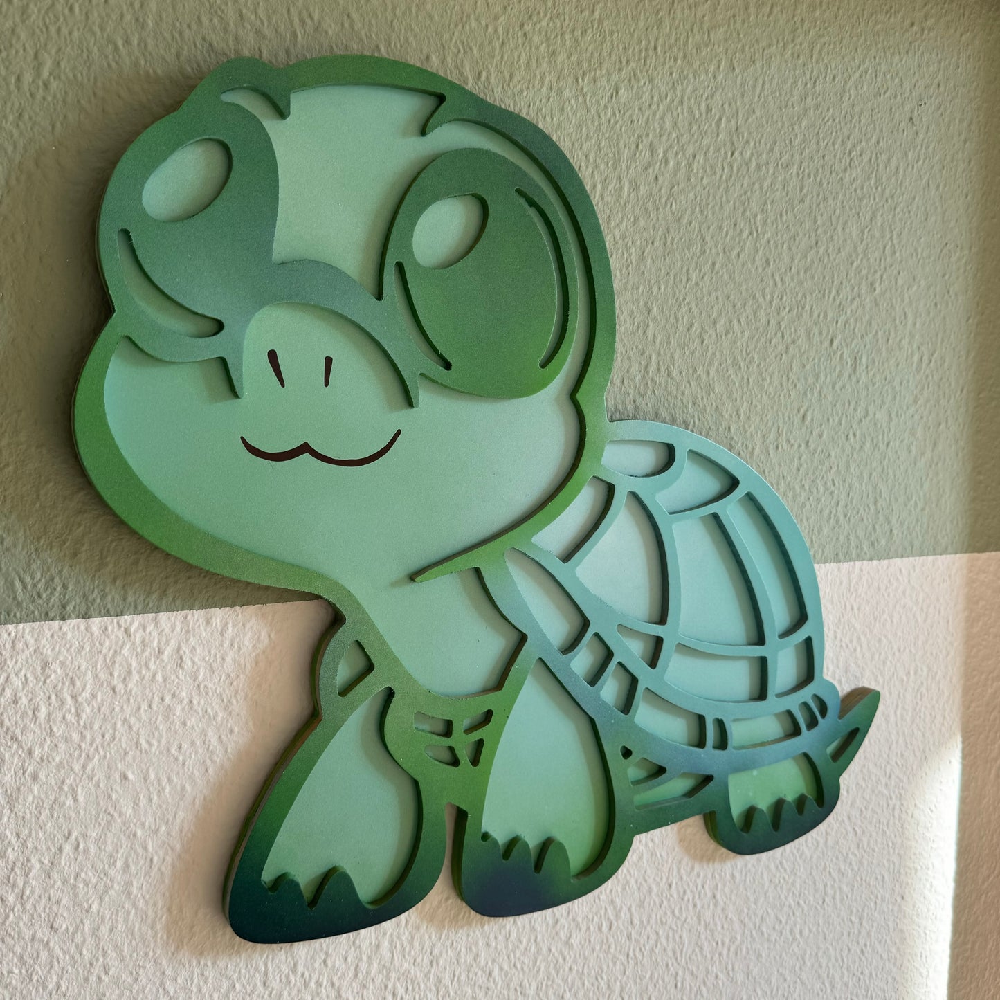 Wunderschönes Wandbild mit weiser Schildkröte