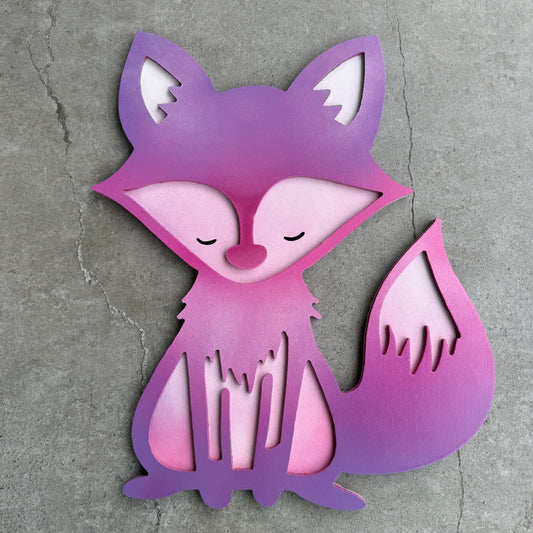Wunderschönes Wandbild mit dem schlauen Fuchs