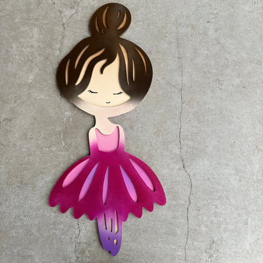 Wunderschönes Wandbild mit Glitzer-Ballerina