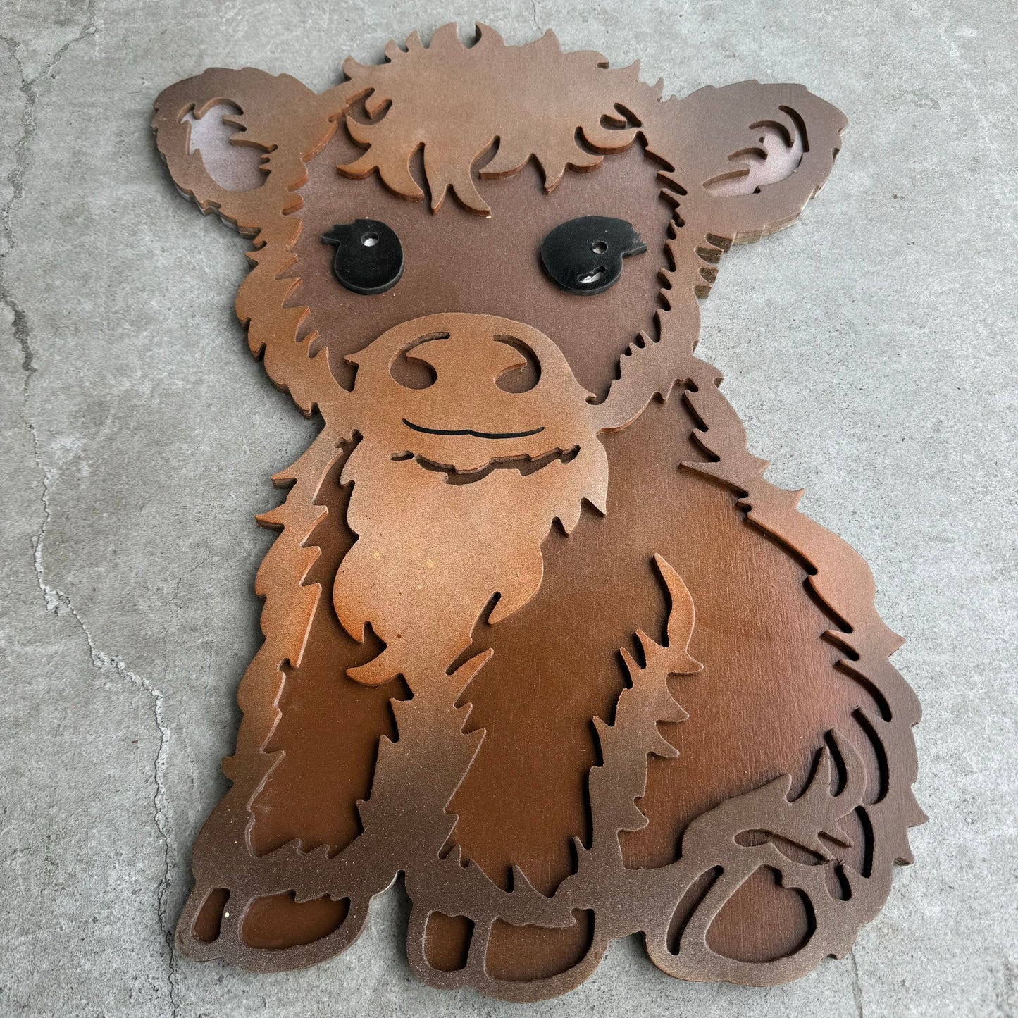 Wunderschönes Wandbild der tapsigen Baby-Kuh