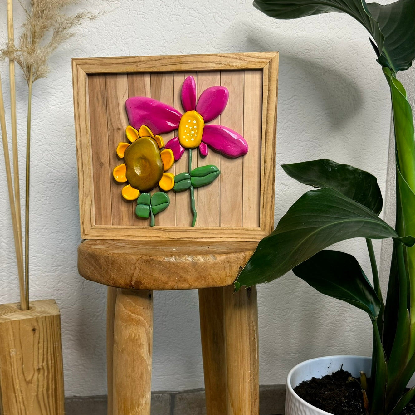 Deine Kinderzeichnung als Holzunikat, ca. 28 x 28cm