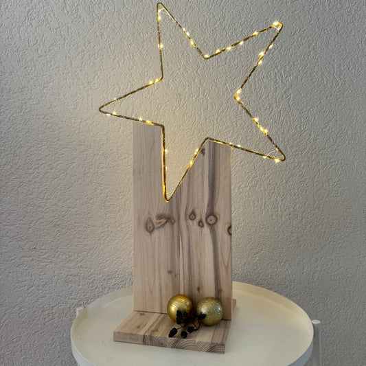 Weihnachtsstern mit LED-Mini-Leuchten, Grösse M, Höhe ca 60cm