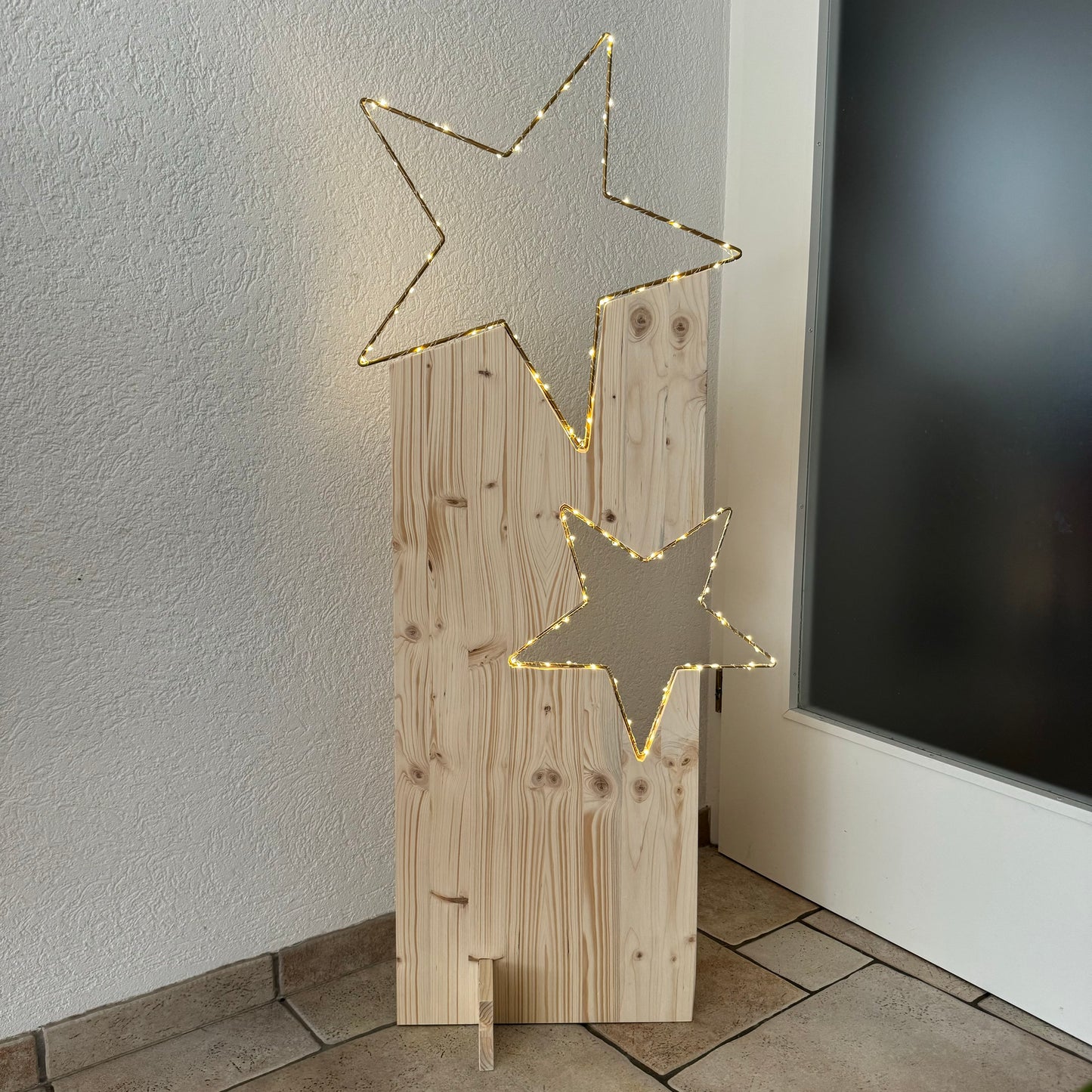 Weihnachtsstern mit LED-Mini-Leuchten, Grösse XL, Höhe ca 130cm