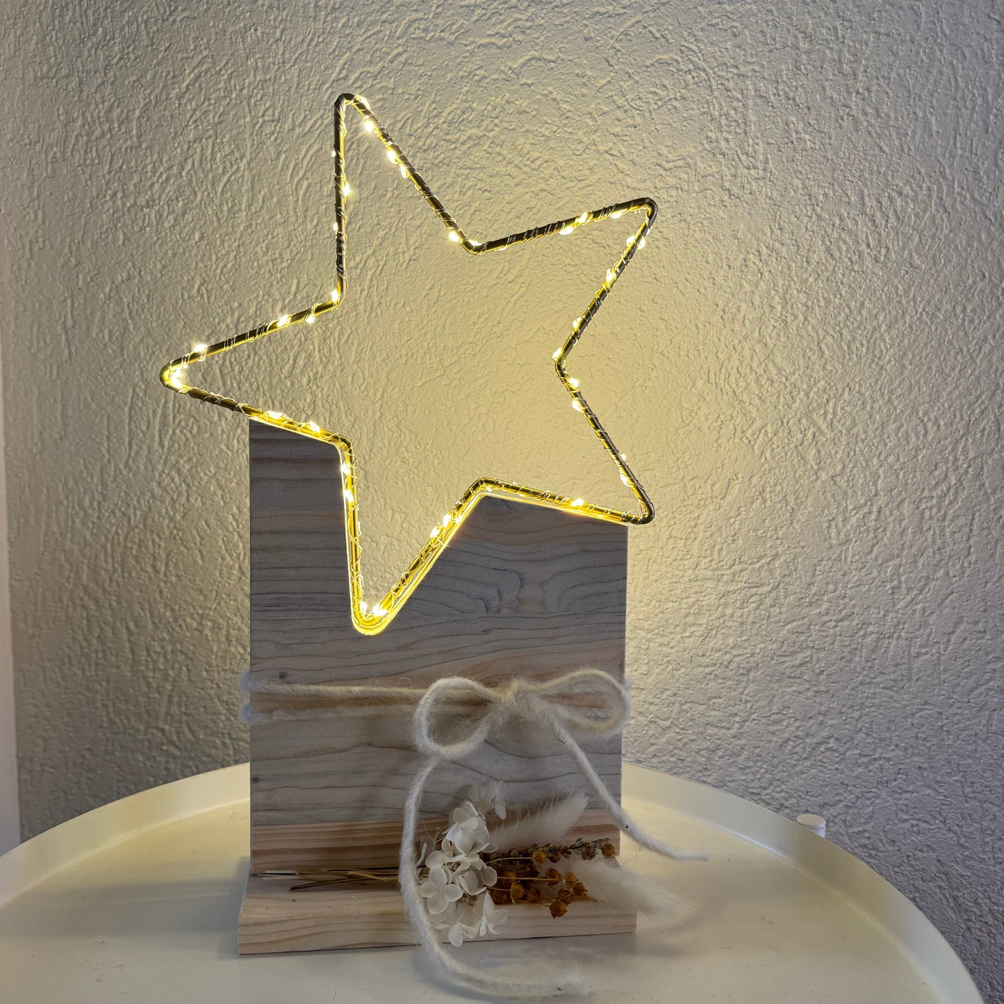 Weihnachtsstern mit LED-Mini-Leuchten, Grösse S, Höhe ca 35cm