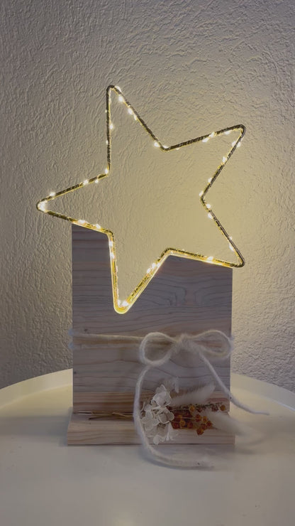 Weihnachtsstern mit LED-Mini-Leuchten, Grösse S, Höhe ca 35cm